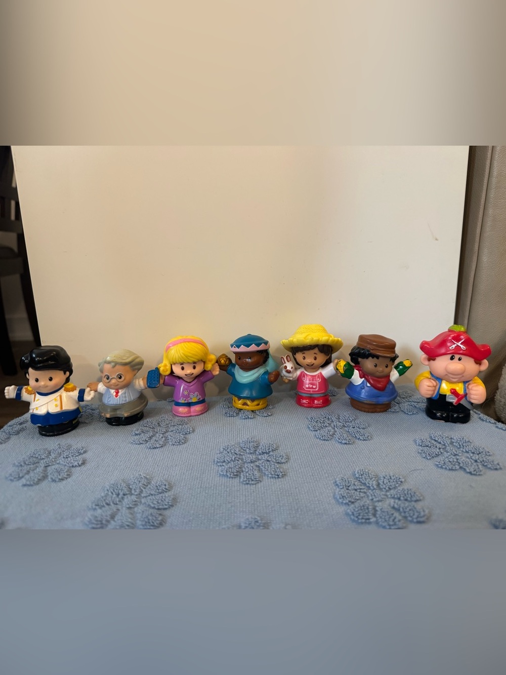 Fisher-Price Little People Figures Lot of 7 - Disney Prince Eric, Pirate, etc